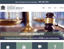 Tablet Screenshot of gordonmosleylaw.com